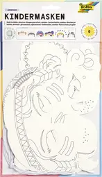 folia Masques pour enfants "Thèmes", en carton, 6 motifs