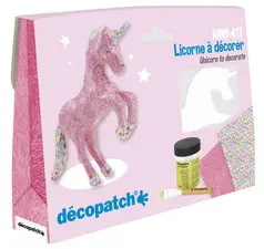 décopatch Kit papier mâché "Licorne", 5 pièces