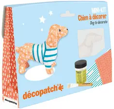 décopatch Kit papier mâché "Teckel", 5 pièces