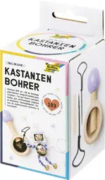 folia Kit de perçage de marrons, en bois, 103 pièces