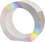 folia Pièces en carton métallisé pour lanterne, argent