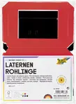 folia Laternen-Zuschnitt, eckig, 100x100x120 mm, sortiert