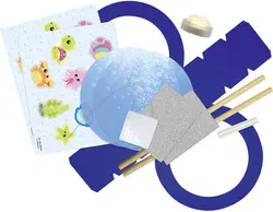 folia Kit de lanterne "Monde sous-marin", bleu