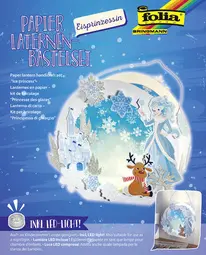 folia Kit lanterne à fabriquer "Princesse des glaces", blanc