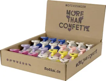 folia Perforateur à motif "MINI", présentoir en carton de 24