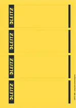 LEITZ Etiquette pour dos de classeur, 61 x 192 mm, jaune