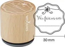 COLOP Motiv-Stempel Woodies "Wir feiern am...