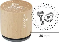 COLOP Tampon à motif Woodies "clé & cadenas