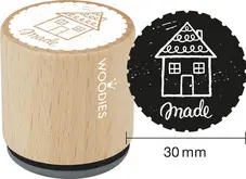 COLOP Tampon à motif Woodies Handmade "fait maison