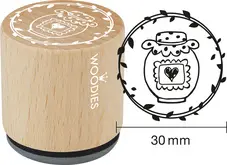 COLOP Tampon à motif Woodies Handmade "pot de confiture