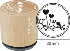 COLOP Tampon à motif Woodies "ballons en forme de coeur