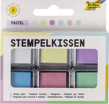 folia Tampon encreur set "Pastel", 6 couleurs assorties