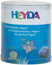 HEYDA Set de tampons encreurs "Aqua", 10 tampons encreurs