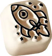 COLOP Pierre de tatouage LaDot kids "fusée", petit