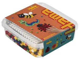 Hama Perles à repasser maxi + plaque "animaux rapants",boîte