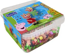 hama Perles à repasser maxi + Plaque "Peppa & sa soeur
