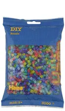 Hama Perles à repasser midi "mix paillettes", dans un sachet