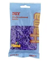 Hama Perles à repasser midi, dans un sachet, violet