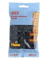 Hama Perles à repasser midi, en sachet, noir