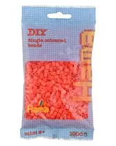 Hama Perles à repasser midi, dans un sachet, orange