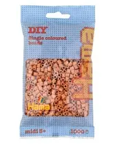 Hama Perles à repasser midi, dans un sachet, marron clair