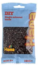 Hama Perles à repasser midi, sachet, marron ours en peluche