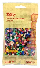 Hama Perles à repasser midi, mix de couleurs, en sachet