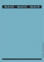 LEITZ Etiquette pour dos de classeur, 61 x 285 mm, bleu