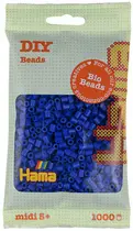 Hama Perles à repasser Bio midi, sachet, bleu