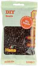 Hama Perles à repasser Bio midi, sachet, marron