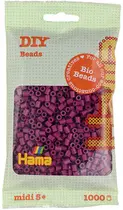 Hama Perles à repasser Bio midi, sachet, prune
