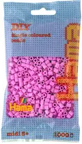 Hama Perles à repasser midi, sachet, rose pastel