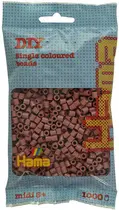 Hama Perles à repasser midi, dans un sachet, bois de rose