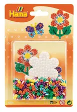 hama Perles à repasser midi "Perles à rayures - Fleur
