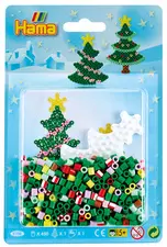 HAMA Perles à repasser midi "Arbre de  Noël", sous blister
