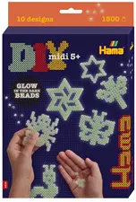 Hama Perles à repasser midi "luminescent", coffret cadeau