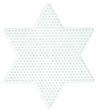 Hama Plaque pour perles midi "Grande étoile", blanc
