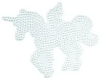 Hama Plaque pour perles midi "Pégase/licorne", blanc