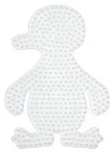 Hama Plaque pour perles midi "Pingouin", blanc