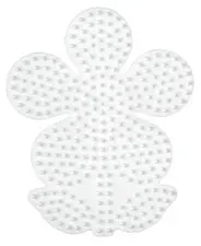 Hama Plaque pour perles midi "Fleur", blanc
