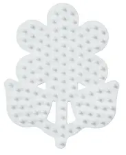 Hama Plaque pour perles "petite fleur", blanc