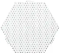 Hama Plaque pour perles midi "Hexagone", multiple, blanc