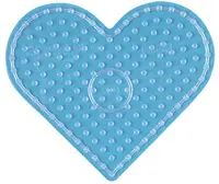 Hama Plaque pour perles à repasser "Coeur", transparent