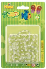 Hama Plaque pour perles "Carré, papillon", sous blister