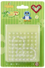 Hama Plaques à picots pour perles à repasser "Carré, coeur
