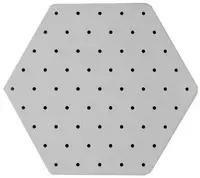 Hama Plaque perforée Maxi Stick "Hexagone", 140 x 160 mm