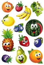 HERMA Sticker MAGIC "Fruits", yeux vacillants