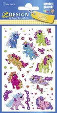 ZDesign KIDS Sticker glitter "licorne", coloré