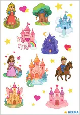 HERMA Stickers DECOR Contes de fées, papier scintillant