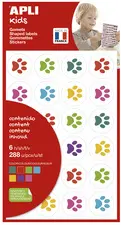 APLI kids Gommettes "Empreintes de chat", en sachet